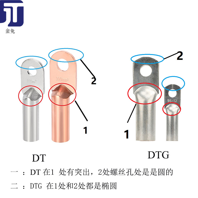 DT铜鼻子和DTG 铜鼻子的区别